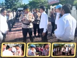 Kapolres Nagan Raya Bersama Di Propam Gelar Gaktiblin Lakukan Pengecekan Senpi Personil.
