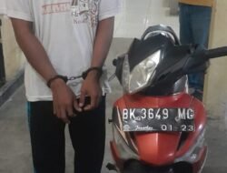 Tak Sampai 24 Jam, Pencuri Motor Dibekuk Polsek Dolok Masihul