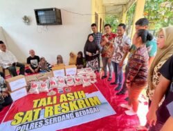 Kasih Sayang Tanpa Batas, Satreskrim Polres Sergai Salurkan Bantuan ke Yayasan Sosial Nurul Jannah